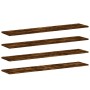 Estantes pared 4 uds madera ingeniería roble humo 100x20x1,5 cm von , Regale - Ref: Foro24-838291, Preis: 32,29 €, Rabatt: %