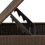 Taburete de jardín con cojín marrón 55x55x37 cm ratán sintético de , Otomanas de exterior - Ref: Foro24-366230, Precio: 63,43 €