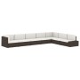 Sofá seccional de 3 plazas de ratán sintético negro by , Modular outdoor sofas - Ref: Foro24-49506, Price: 316,25 €, Discount: %