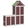 Cobertizos para herramientas de jardín 2 pzas madera pino moca by , Sheds - Ref: Foro24-172251, Price: 333,84 €, Discount: %