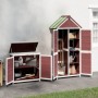 Cobertizos para herramientas de jardín 2 pzas madera pino moca by , Sheds - Ref: Foro24-172251, Price: 333,84 €, Discount: %