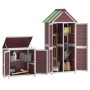 Cobertizos para herramientas de jardín 2 pzas madera pino moca by , Sheds - Ref: Foro24-172251, Price: 333,84 €, Discount: %