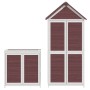 Cobertizos para herramientas de jardín 2 pzas madera pino moca by , Sheds - Ref: Foro24-172251, Price: 333,84 €, Discount: %