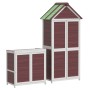 Cobertizos para herramientas de jardín 2 pzas madera pino moca by , Sheds - Ref: Foro24-172251, Price: 333,84 €, Discount: %