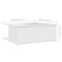 Mesa de centro madera contrachapada blanco 80x80x31 cm | Foro24.es | Tu tienda online para hogar, jardín y más Foro24.es
