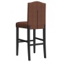 Taburetes altos 2 uds madera maciza de caucho y tela | Foro24.es | Tu tienda online para hogar, jardín y más Foro24.es