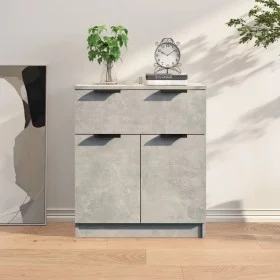 Concrete gray plywood sideboard 60x30x70 cm by vidaXL, Sideboards - Ref: Foro24-811092, Price: 59,53 €, Discount: %