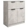 Aparador de madera contrachapada gris hormigón 60x30x70 cm de vidaXL, Aparadores - Ref: Foro24-811092, Precio: 59,53 €, Descu...