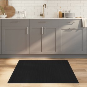 Alfombra cuadrada bambú negro 100x100 cm by , Rugs - Ref: Foro24-376936, Price: 22,28 €, Discount: %