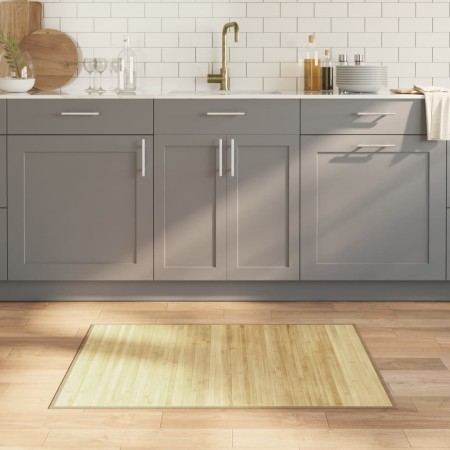 Alfombra rectangular bambú color natural claro 70x100 cm by , Rugs - Ref: Foro24-376867, Price: 18,89 €, Discount: %