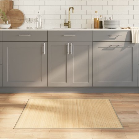 Alfombra rectangular bambú color natural claro 80x100 cm by , Rugs - Ref: Foro24-376903, Price: 19,78 €, Discount: %