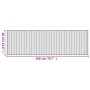Alfombra rectangular bambú gris 60x200 cm by , Rugs - Ref: Foro24-376838, Price: 21,80 €, Discount: %