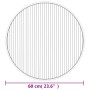 Alfombra redonda bambú gris 60 cm | Foro24.es | Tu tienda online para hogar, jardín y más Foro24.es
