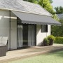 Tela de cenefa de toldo de repuesto rayas gris antracita 4,5 m by , Awnings - Ref: Foro24-367765, Price: 14,94 €, Discount: %