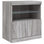 Aparador con luces LED gris Sonoma 60x37x67 cm von , Sideboards - Ref: Foro24-836656, Preis: 76,24 €, Rabatt: %