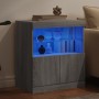 Aparador con luces LED gris Sonoma 60x37x67 cm von , Sideboards - Ref: Foro24-836656, Preis: 76,24 €, Rabatt: %