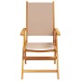 Set de comedor de jardín 7 pzas tela madera maciza gris taupe | Foro24.es | Tu tienda online para hogar, jardín y más Foro24.es