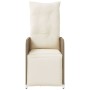 Sillones reclinables de jardín con mesa 2 uds ratán PE beige de , Sillas de jardín - Ref: Foro24-365708, Precio: 288,17 €, De...