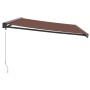 Toldo retráctil manual marrón 500x300 cm by , Awnings - Ref: Foro24-3215727, Price: 636,82 €, Discount: %