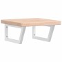 Estante de lavabo de pared de acero y madera maciza de roble by , bathroom vanities - Ref: Foro24-3302390, Price: 89,29 €, Di...