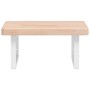Estante de lavabo de pared de acero y madera maciza de roble by , bathroom vanities - Ref: Foro24-3302390, Price: 89,29 €, Di...