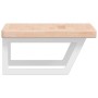 Estante de lavabo de pared de acero y madera maciza de roble by , bathroom vanities - Ref: Foro24-3302390, Price: 89,29 €, Di...