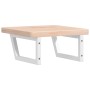 Estante de lavabo de pared de acero y madera maciza de roble by , bathroom vanities - Ref: Foro24-3302390, Price: 89,29 €, Di...