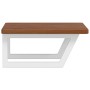 Estante de lavabo de pared de acero y madera maciza de roble | Foro24.es | Tu tienda online para hogar, jardín y más Foro24.es
