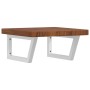 Estante de lavabo de pared de acero y madera maciza de roble by , bathroom vanities - Ref: Foro24-3302414, Price: 98,28 €, Di...