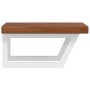 Estante de lavabo de pared de acero y madera maciza de roble by , bathroom vanities - Ref: Foro24-3302414, Price: 98,28 €, Di...