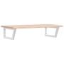 Estante de lavabo de pared de acero y madera maciza de roble by , bathroom vanities - Ref: Foro24-3302386, Price: 87,88 €, Di...