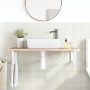 Estante de lavabo de pared de acero y madera maciza de roble by , bathroom vanities - Ref: Foro24-3302386, Price: 87,88 €, Di...