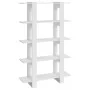 Glänzend weißes Regal/Raumteiler 100x30x160 cm von vidaXL, Bücherregale und Regale - Ref: Foro24-811535, Preis: 77,06 €, Raba...