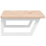Estante de lavabo de pared de acero y madera maciza de roble by , bathroom vanities - Ref: Foro24-3302386, Price: 87,88 €, Di...