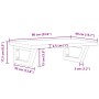 Estante de lavabo de pared de acero y madera maciza de haya by , bathroom vanities - Ref: Foro24-3302371, Price: 69,90 €, Dis...
