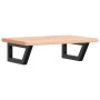 Estante de lavabo de pared de acero y madera maciza de haya by , bathroom vanities - Ref: Foro24-3302359, Price: 71,21 €, Dis...