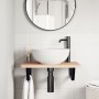 Estante de lavabo de pared de acero y madera maciza de haya by , bathroom vanities - Ref: Foro24-3302359, Price: 71,21 €, Dis...