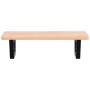 Estante de lavabo de pared de acero y madera maciza de haya by , bathroom vanities - Ref: Foro24-3302359, Price: 71,21 €, Dis...