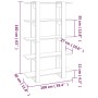 Glänzend weißes Regal/Raumteiler 100x30x160 cm von vidaXL, Bücherregale und Regale - Ref: Foro24-811535, Preis: 78,02 €, Raba...