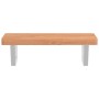 Estante de lavabo de pared de acero y madera maciza de haya by , bathroom vanities - Ref: Foro24-3302378, Price: 89,79 €, Dis...