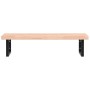 Estante de lavabo de pared de acero y madera maciza de haya | Foro24.es | Tu tienda online para hogar, jardín y más Foro24.es