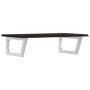 Estante de lavabo de pared de acero y madera maciza de roble de , Tocadores de baño - Ref: Foro24-3302622, Precio: 88,55 €, D...