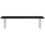 Estante de lavabo de pared de acero y madera maciza de roble de , Tocadores de baño - Ref: Foro24-3302622, Precio: 88,55 €, D...