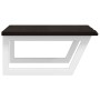 Estante de lavabo de pared de acero y madera maciza de roble de , Tocadores de baño - Ref: Foro24-3302622, Precio: 88,55 €, D...