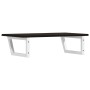 Estante de lavabo de pared de acero y madera maciza de roble de , Tocadores de baño - Ref: Foro24-3302622, Precio: 88,55 €, D...