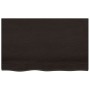 Estante de lavabo de pared de acero y madera maciza de roble de , Tocadores de baño - Ref: Foro24-3302622, Precio: 88,55 €, D...
