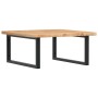 Estante de lavabo de pared de acero y madera maciza de roble von , Badezimmerwaschtische - Ref: Foro24-3302477, Preis: 101,37...