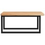 Estante de lavabo de pared de acero y madera maciza de roble von , Badezimmerwaschtische - Ref: Foro24-3302477, Preis: 101,37...