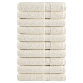 Toallas premium SOLUND 10 unidades crema 100x200 cm 600 gsm von , Handtücher - Ref: Foro24-137487, Preis: 243,79 €, Rabatt: %
