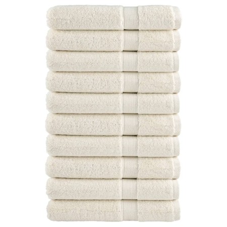 Toallas premium SOLUND 10 unidades crema 100x200 cm 600 gsm von , Handtücher - Ref: Foro24-137487, Preis: 243,79 €, Rabatt: %